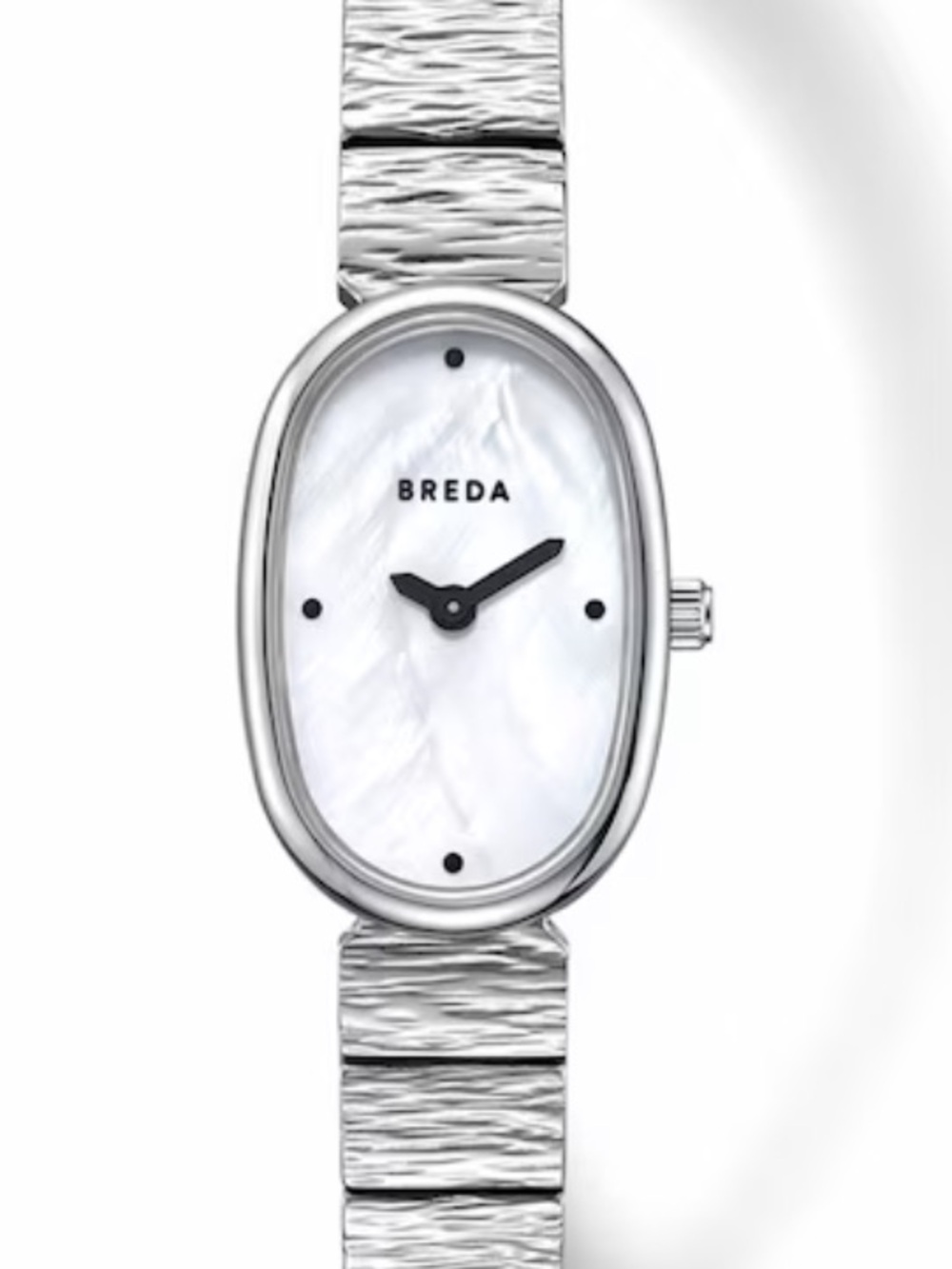 *BRAND NEW* Breda Jane | Silver Mother-of-Pearl Oval Women's Watch